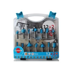 Assortiment De Meches De Défonceuses Queue De 8mm Coffret De 14 Leman