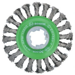 Brosse Circualire à Fils Torsadés Heavy For Inox X-Lock D115 Bosch