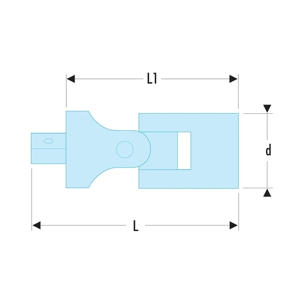 Cardan Universel 1/2'' Facom 4 Cardan Universel 1/2'' Facom – Image 2