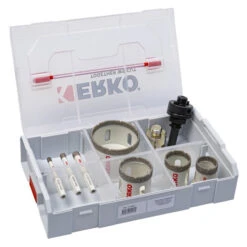 Coffret De 9 Trepans Diamant Dry System Erko