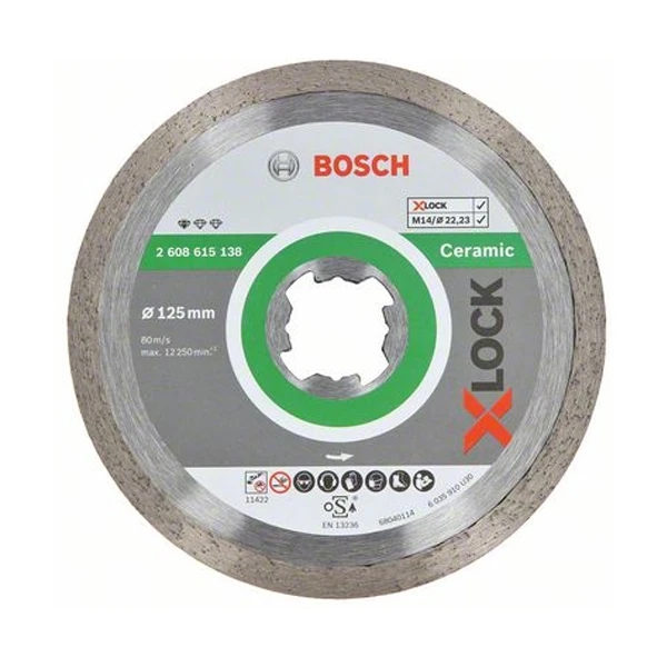 Disque Diamant Std Ceramic Xlock D125 Bosch 3 Disque Diamant Std Ceramic Xlock D125 Bosch