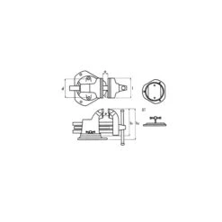 Etau Double Guidage Mors 150mm Ouv. 185mm Dolex -BOSCH Boutique etau double guidage mors 150mm ouv. 185mm dolex