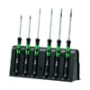 Jeu De 6 Tournevis Electronicien Sur Rack 2035/6A Wera