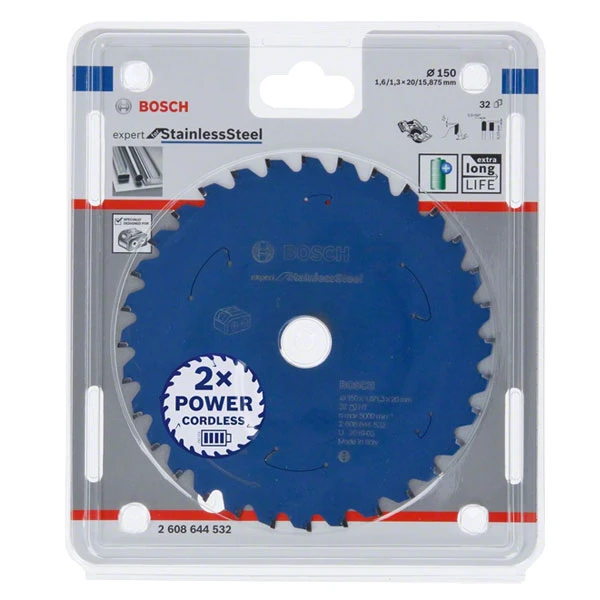 Lame De Scie Circulaire Metal 150x20x1.6 32 Dents Bosch 4 Lame De Scie Circulaire Metal 150x20x1.6 32 Dents Bosch – Image 2