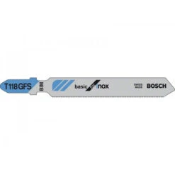 Lames Scie Sauteuse Basic For Inox T118GFS Sachet De 5 Bosch