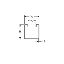 Rail 41x41x2x3000mm Sikla -BOSCH Boutique rail 41x41x2x3000mm erico 2