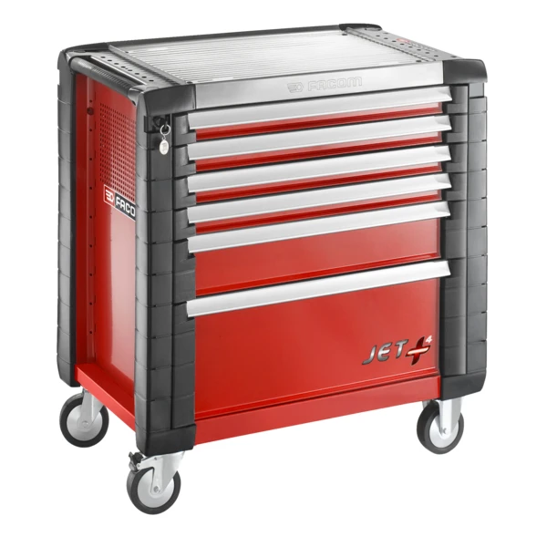 Servante 6 Tiroirs JET.6M4 Rouge Facom 3 Servante 6 Tiroirs JET.6M4 Rouge Facom