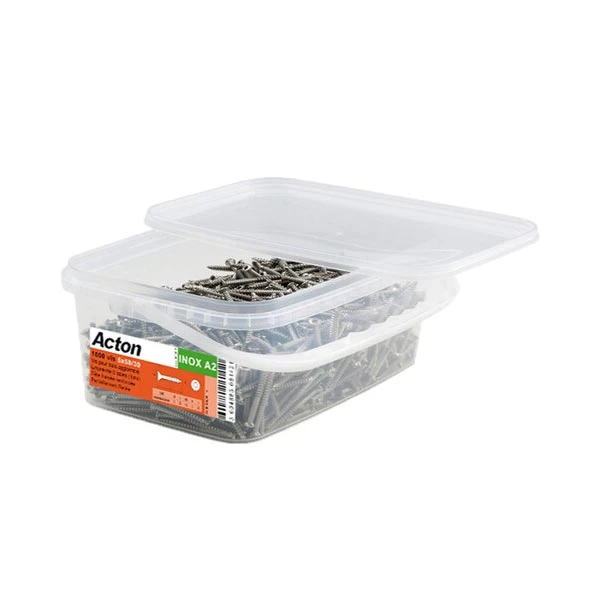 Vis Bois Agglo TF Torx 5x60/36 Inox A2 Seau De 1000 Acton 4 Vis Bois Agglo TF Torx 5x60/36 Inox A2 Seau De 1000 Acton – Image 2